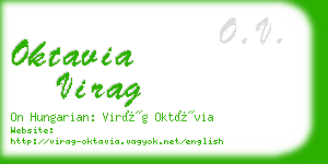 oktavia virag business card